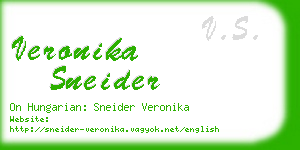 veronika sneider business card